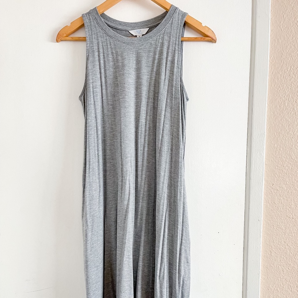Gray midi dress